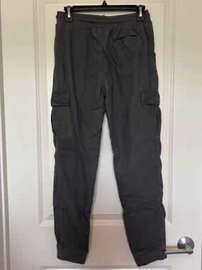 Falls Creek Girls XL Lined Joggers in Gray w/ Cargo Pockets